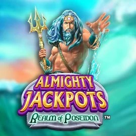 Almighty Jackpots – Realm of Poseidon by Novomatic, showcased at onlywincanada.ca – game logo