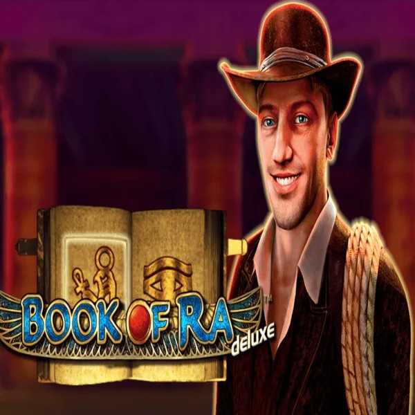 Slots logo of Book of Ra Deluxe from Novomatic at Onlywin Casino