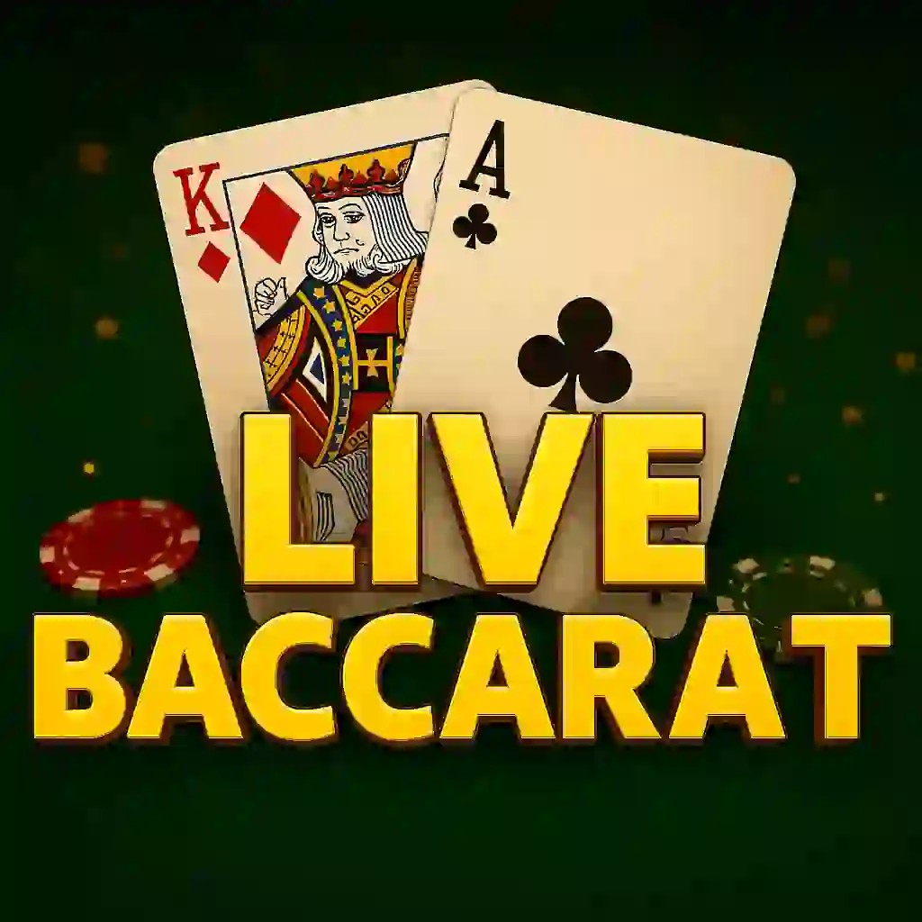 Live Baccarat slot logo by Evolution at Onlywin Casino