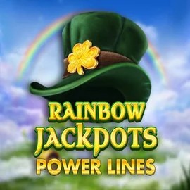 Rainbow Jackpots Power Lines slot logo by Red Tiger Gaming at Onlywin Casino