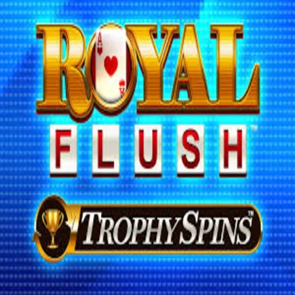 Royal Flush Trophy Spins online game logo by Greentube on onlywincanada.ca