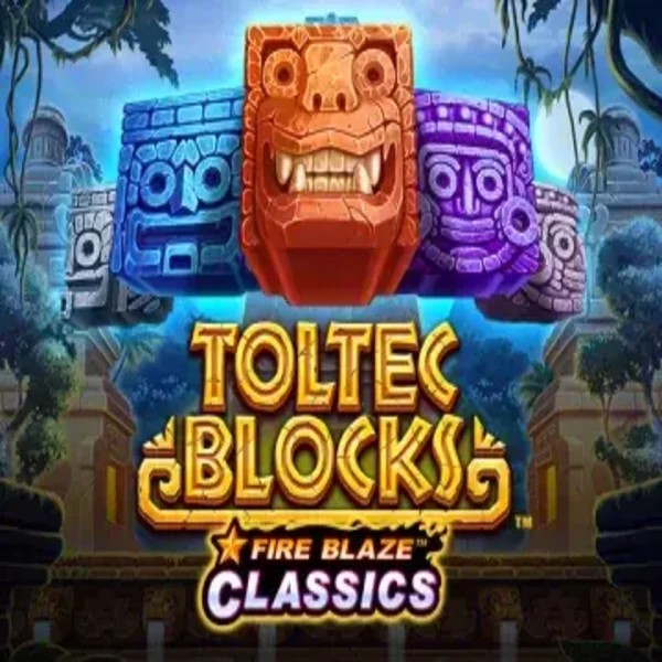 Fire Blaze: Toltec Blocks game by Rarestone Gaming – logo hosted on Onlywin Casino